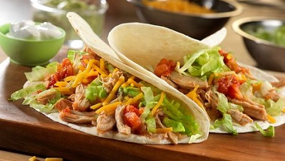 Pulled Chicken Tortillas Wraps