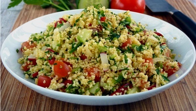 Tomatoes and Chickpeas Couscous